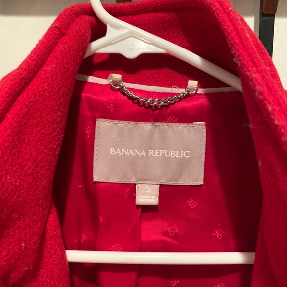 Red fitted Winter Jacket - Picture 2 of 5